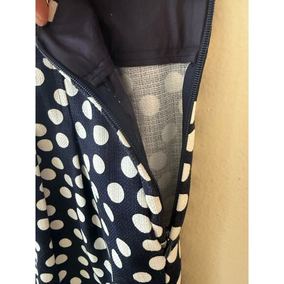 J. Crew Blue & White Polka Dot Shorts Size 14 - Picture 4 of 10